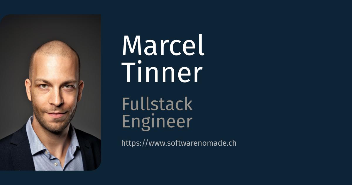 CV | Marcel Tinner – Software Engineer | Fullstack Developer