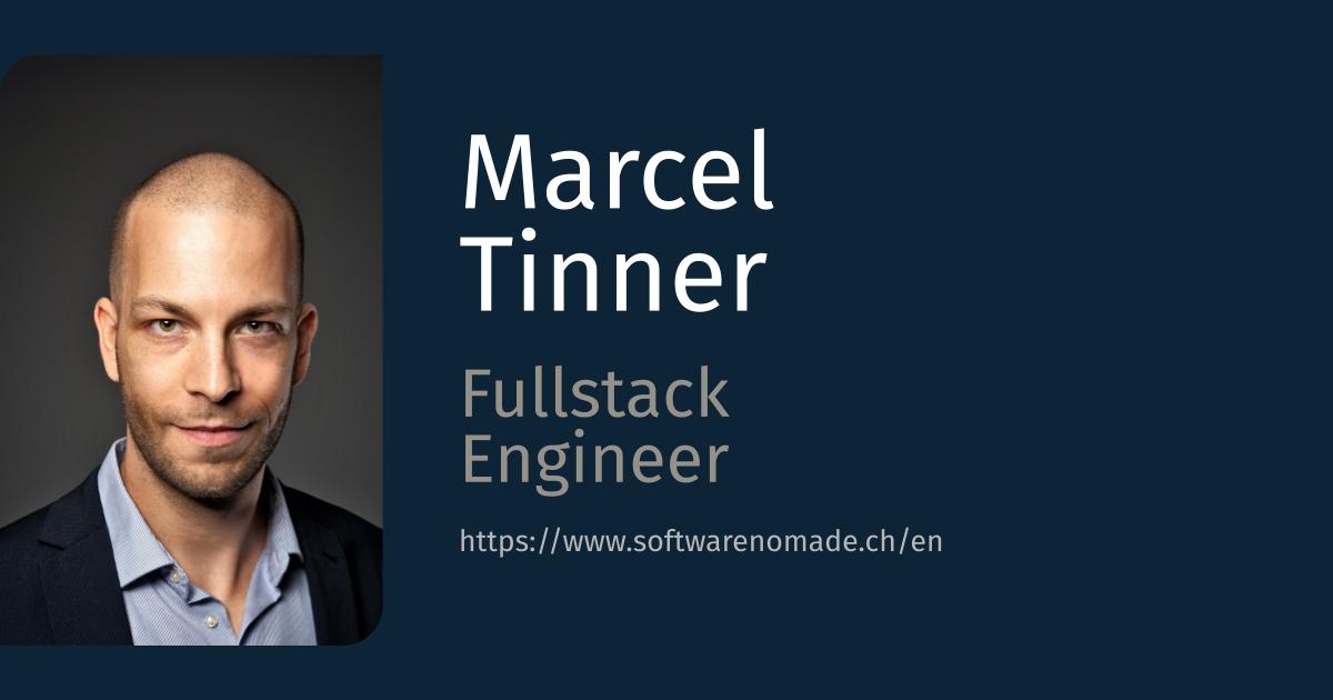 CV | Marcel Tinner – Software Engineer | Fullstack Developer